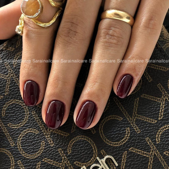 40 Trendy Fall Nails in 2022 — Dark Chocolate Nails