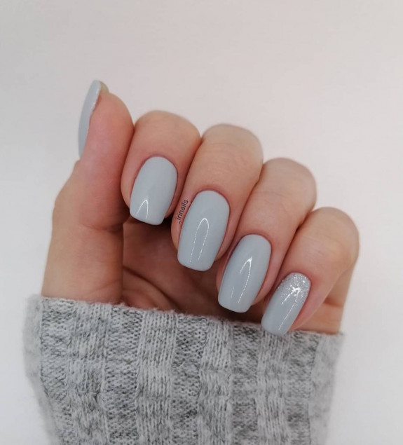 35 Gray Nail Designs For 2022 — Light Grey Nails