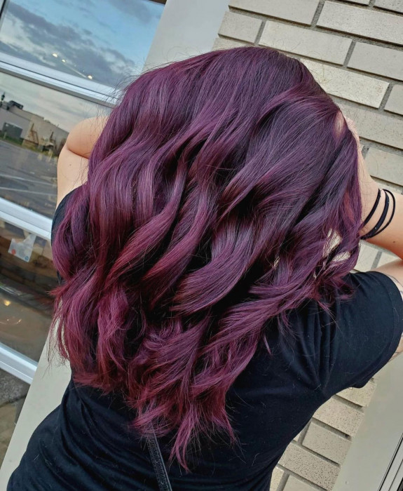 30 Black Cherry Hair Color Ideas — Purple Cherry Black Hair