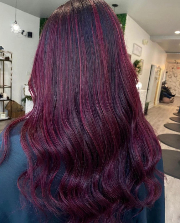 hocolate cherry hair color, black cherry hair , black cherry hair with highlights, black cherry hair , black cherry hair color ideas, black cherry hair colors 2022, cherry cola hair color