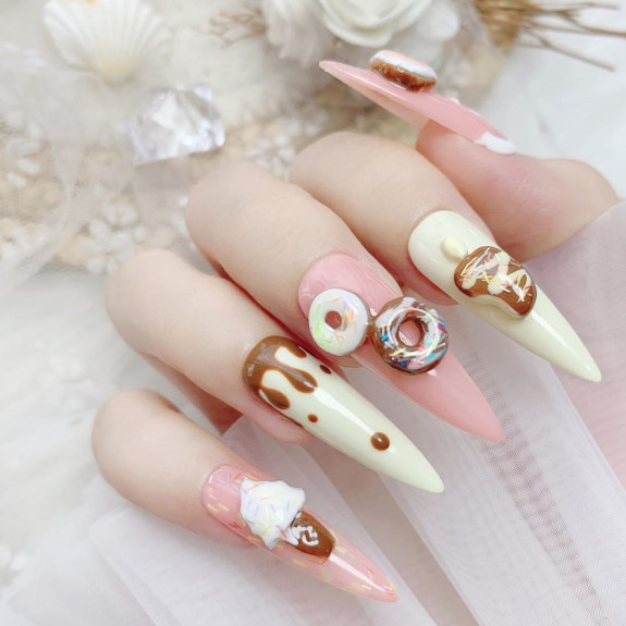 donut nail art designs. donut acrylic nails, donut nails 2022, donut nail designs 2022, donut nail art, donut nail polish, donut nails, donut nail ideas 2022, donut nails, donut nail designs