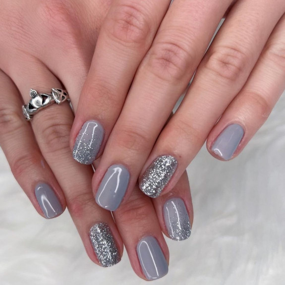 35 Gray Nail Designs For 2022 — Silver and Gray Nails