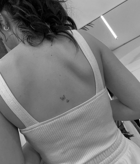 30 Small Tattoos Ideas — Butterfly Back Tattoo