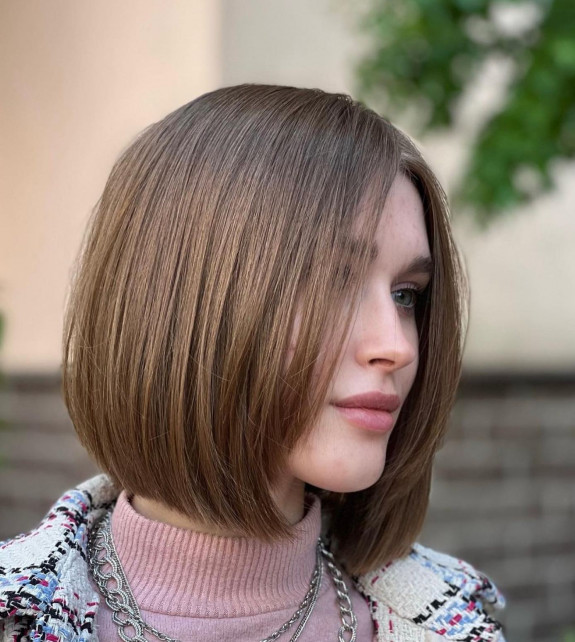 30 Brown Hair Color Ideas — Brown Long Bob