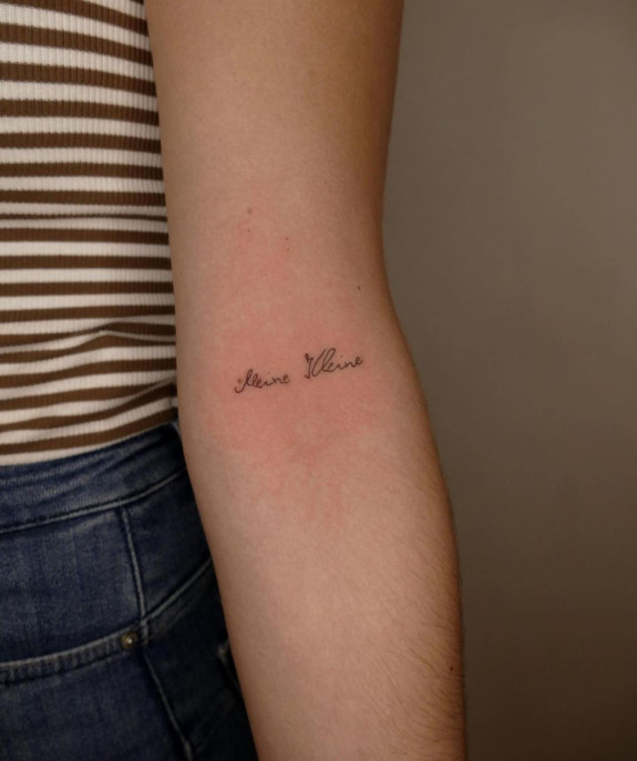 30 Small Tattoos Ideas — Name Tattoo on Arm