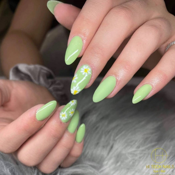 30 Lime Green Nail Ideas — Daisy Green Nails