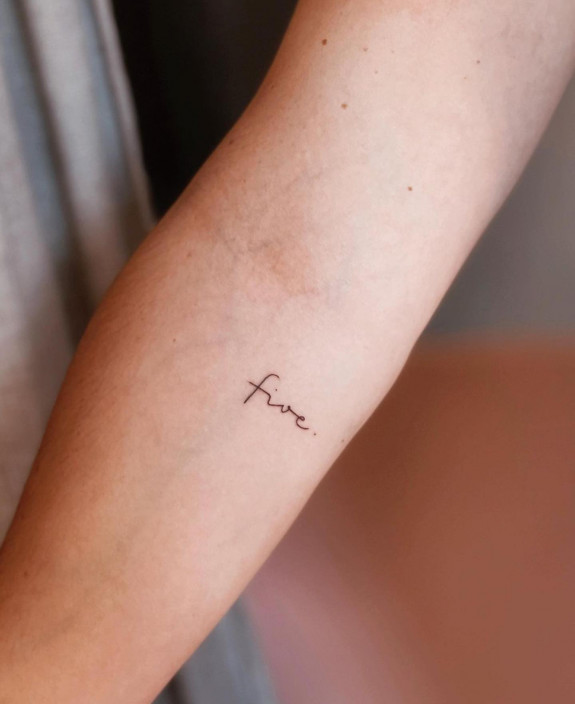 30 Small Tattoos Ideas — Five Tattoo on Arm