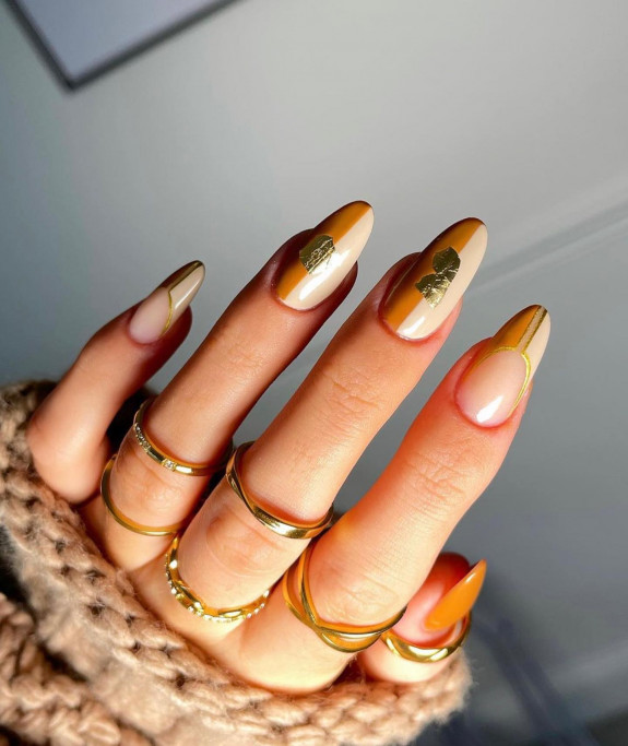 earthy fall nails for 2022, fall nails, swirl nails, earthy fall nails, nail art designs, september nails, fall nails designs, autumn nail designs, autumn nails 2022, nail trends 2022, brown autumn nails 2022, fall nails 2022, fall nails 2022 acrylic, fall nails 2022 colors