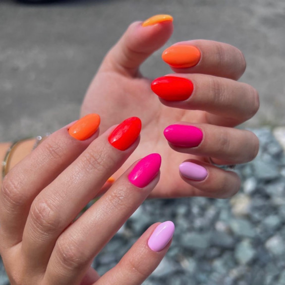 25 August Nail Ideas in 2022 — Vibrant Summer Nail Color