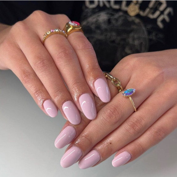 26 Plain Acrylic Nails in 2022 — Pink Glossy Nails