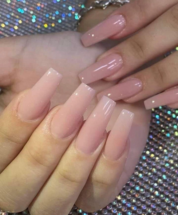 26 Plain Acrylic Nails in 2022 — Ballerina Nude Nails