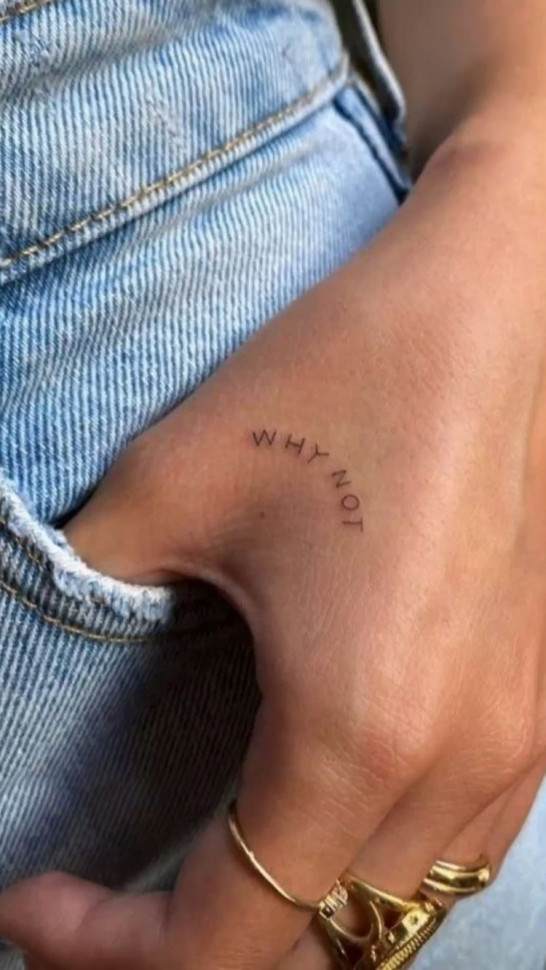 30 Small Tattoos Ideas — “Why Not” Hand Tattoo