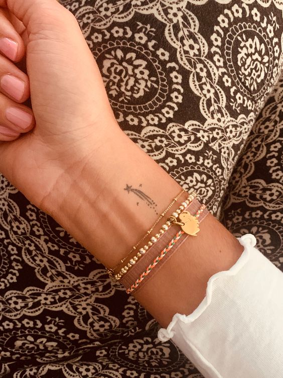 30 Small Tattoos Ideas — Shooting Star Wrist Tattoo