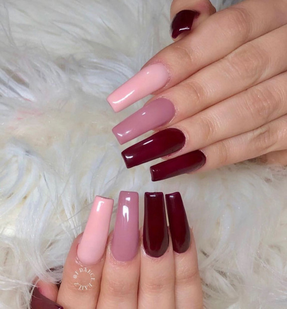 simple burgudy nails, burgundy nails with gold, burgundy nails with design, burgundy nails matte, burgundy acrylic nails, burgundy french tip nails, dark burgundy nails, burgundy nails with glitter, burgundy nails short, fall nails 2022, autumn nails 2022, burgundy nails, coffin, burgundy nails 2022