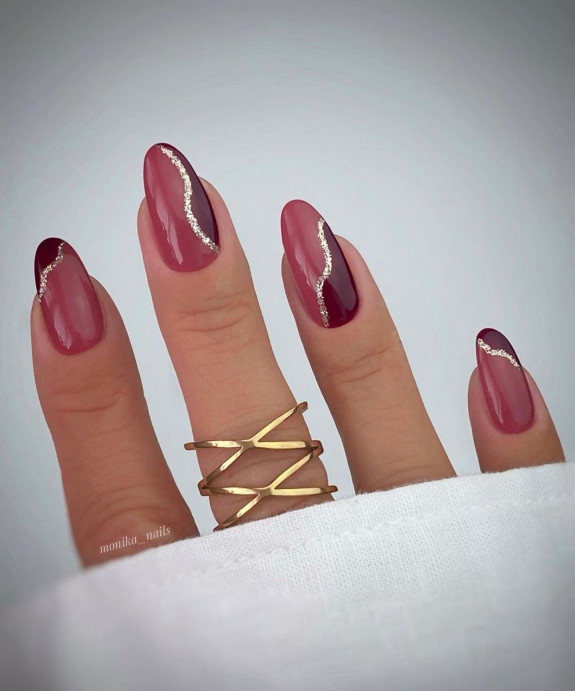 simple burgudy nails, burgundy nails with gold, burgundy nails with design, burgundy nails matte, burgundy acrylic nails, burgundy french tip nails, dark burgundy nails, burgundy nails with glitter, burgundy nails short, fall nails 2022, autumn nails 2022, burgundy nails, coffin, burgundy nails 2022