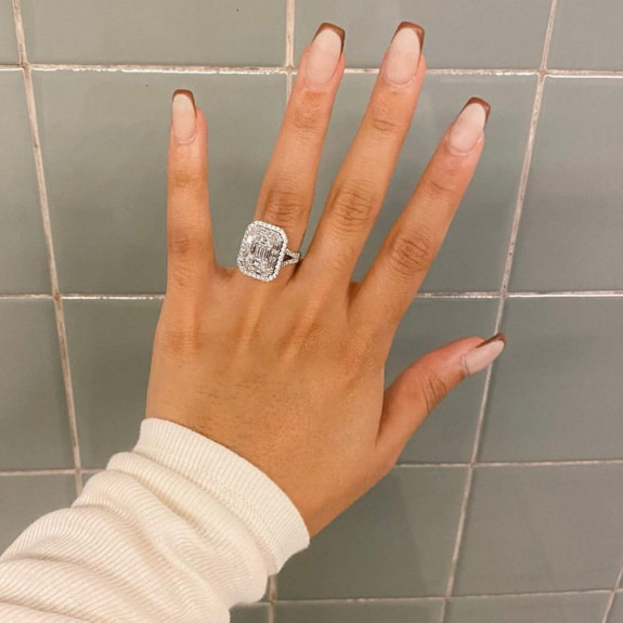 77 Trendiest Fall Nails To Compliment Your Fall Outfits — Thin Brown French Tip Nails