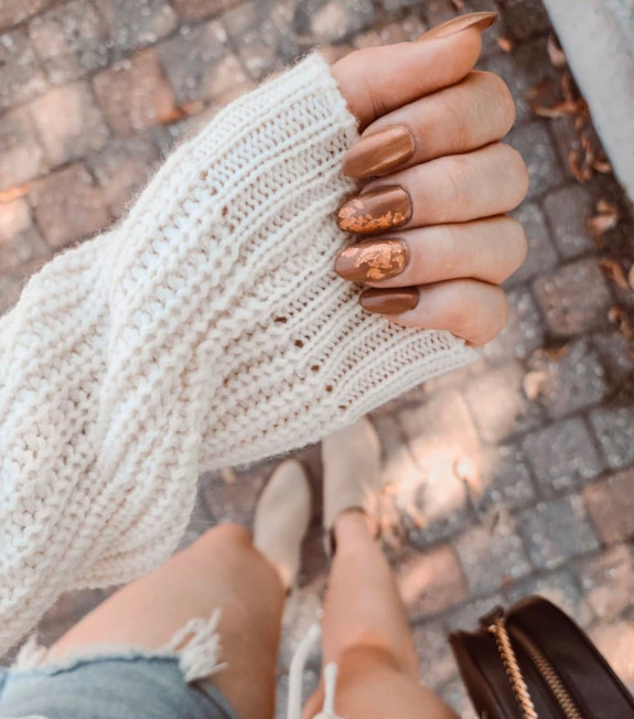 autumn nails 2022, autumn gel nails 2022, fall nails 2022, fall nail colors, cute fall nails, fall nails 2021 short, gradient color fall nails, brown nail, fall nails with designs, swirl nails, french tip fall nails