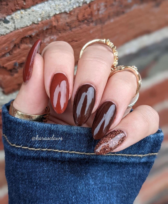 77 Trendiest Fall Nails To Compliment Your Fall Outfits — Shades of ...