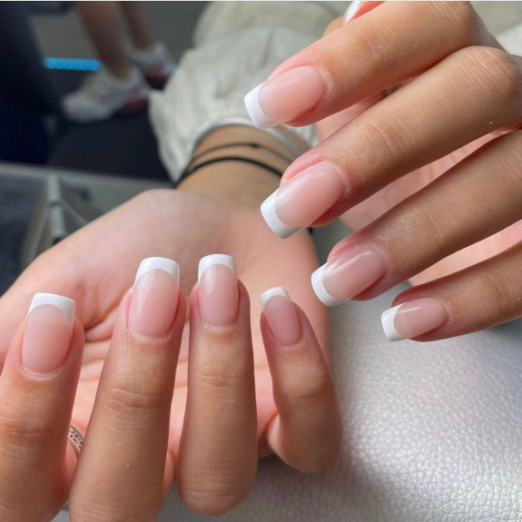 50 Cute French Tip Nails To Try in 2022 — Square French Tip Nails