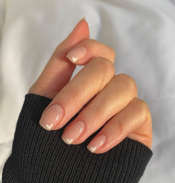 35 Cute and Simple Nail Designs 2022 — White Heart Natural Nails