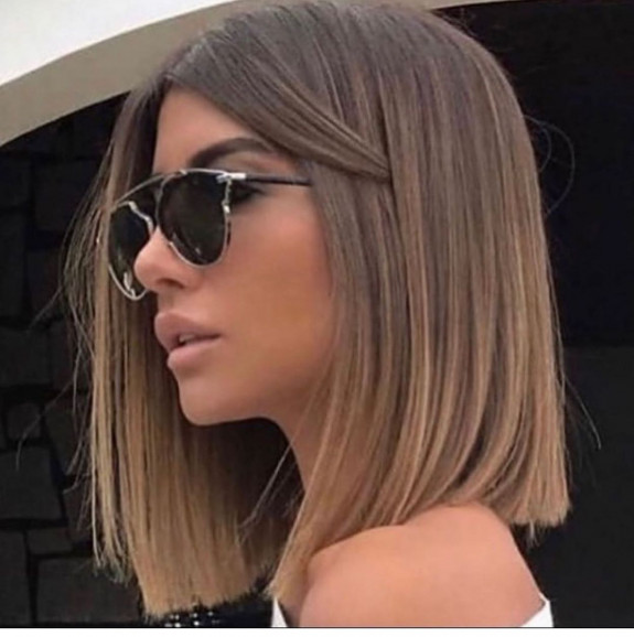 45 Flattering Long Bob Haircuts — Lob Ombre Ash Brown Fine Haircut