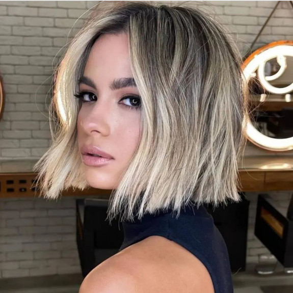 45 Flattering Long Bob Haircuts — Dirty Blonde Lob Haircut