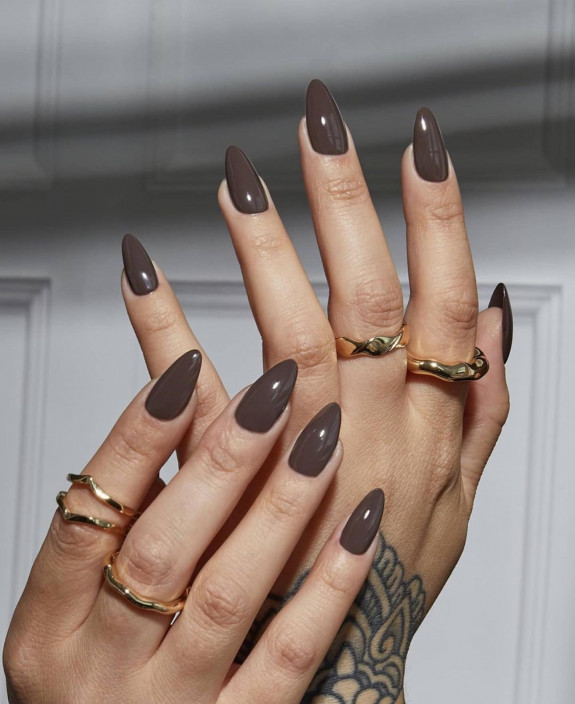 brown french tip nails, fall nail designs, fall nails 2022, autumn nail designs, fall nail colors, fall nail art, fall nail ideas, autumn nail ideas, autumn nails 2022, tortoiseshell nails, burgundy nails, thanksgiving nails, october nails, september nails, french tip nails, fall french tip nails