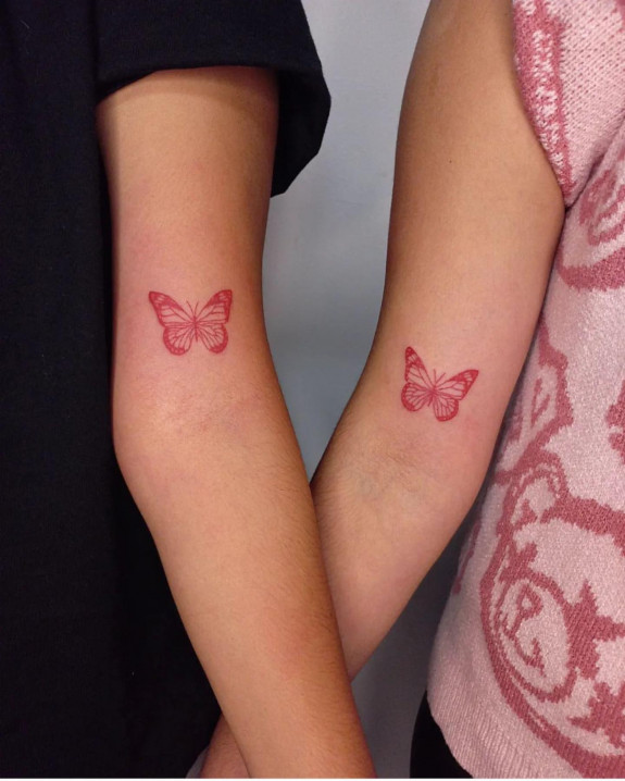 40 Beautiful Butterfly Tattoo Ideas — Mother & Daughter Matching Butterfly Tattoos