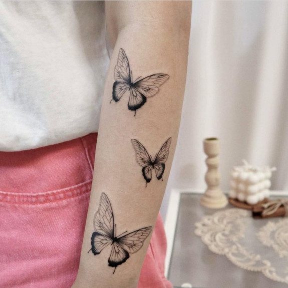 40 Beautiful Butterfly Tattoo Ideas — Butterfly Tattoo Lower Arm