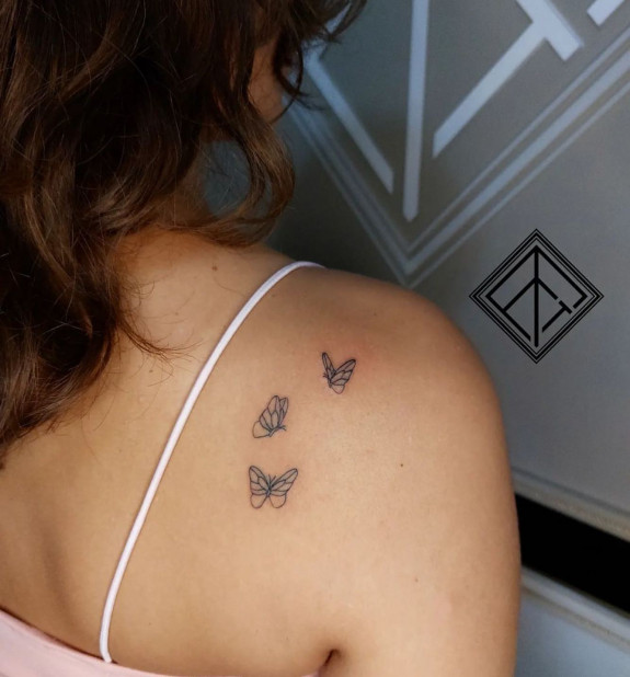 40 Beautiful Butterfly Tattoo Ideas — Small Butterflies Shoulder Tattoo