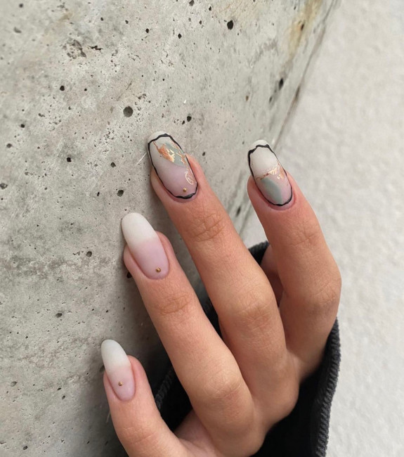 30 Pretty Fall Nail Designs in 2022 — Matte Nude Nails