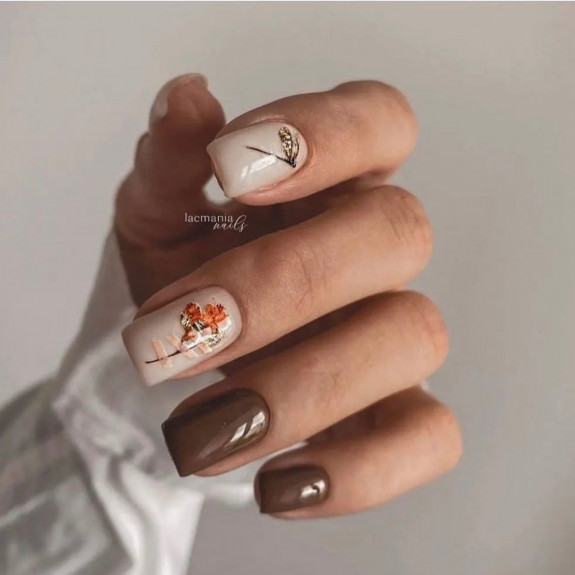 40 Trendy Fall Nails in 2022 — Brown Nails