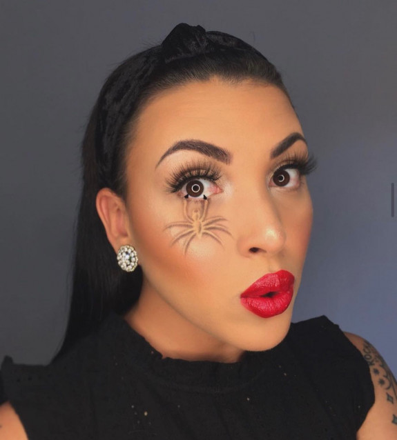 30 Halloween Makeup Looks for 2022 — Spider Under Skin Makeup