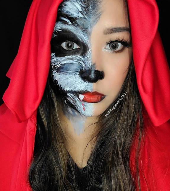 30 Halloween Makeup Looks for 2022 — Little Red Riding Hoot Inspired Makeup