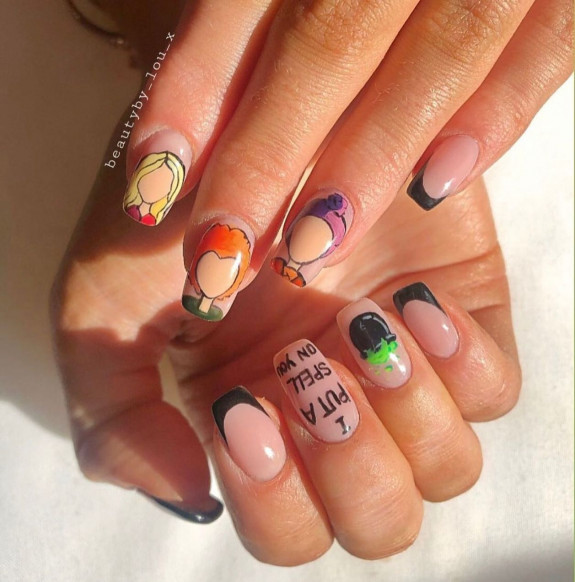 30+ Hocus Pocus Nail Ideas — I Put Spell on You