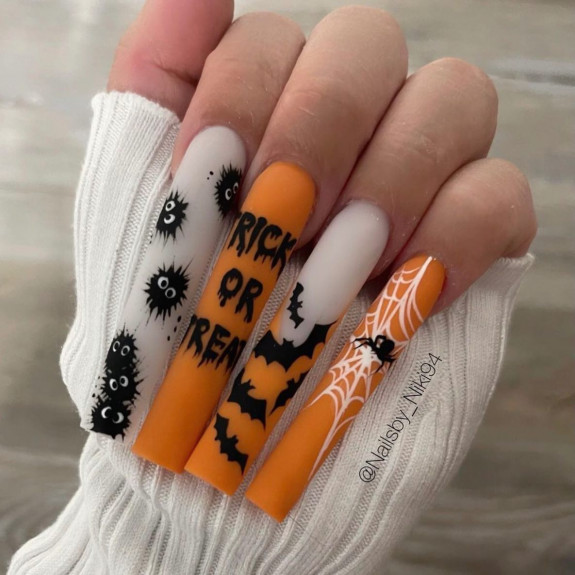 80+ Gorgeous Halloween Acrylic Nails — Trick or Treat Nails