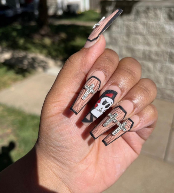 80+ Gorgeous Halloween Acrylic Nails — Coffin Nails