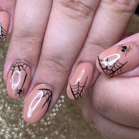 50 Spooky Spider Web Nails — Spider + Spider Web