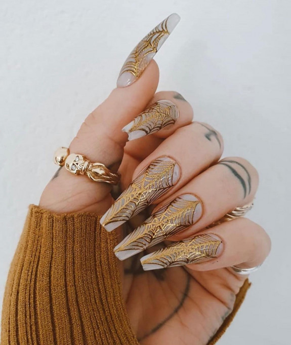 spider nail art, spider nails, spider web nails, simple spider web nails, halloween nails, halloween nail ideas, spider web nail ideas, halloween nail art, simple halloween nails, halloween nails acrylic, spider nails acrylic, halloween nails short