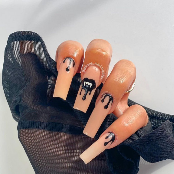 halloween nails, spooky nails, ghost nails, halloween french tip nails, halloween nail designs, halloween nail ideas, cute halloween nails, best halloween nails