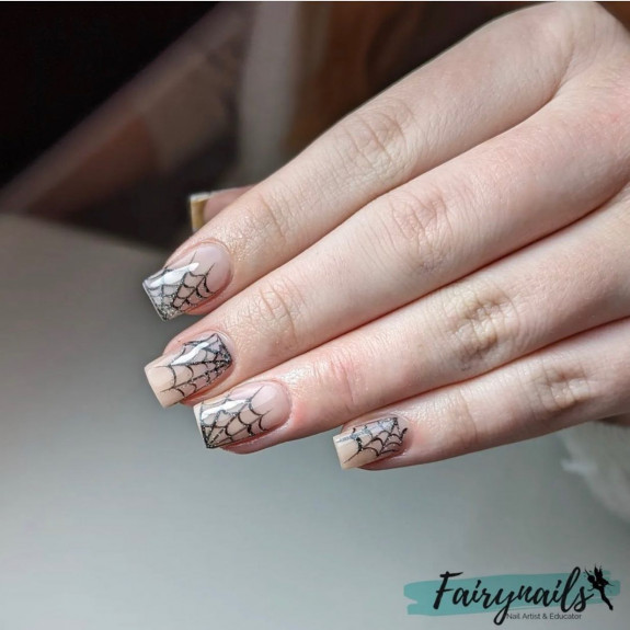 spider nail art, spider nails, spider web nails, simple spider web nails, halloween nails, halloween nail ideas, spider web nail ideas, halloween nail art, simple halloween nails, halloween nails acrylic, spider nails acrylic, halloween nails short