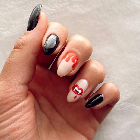 halloween nails, spooky nails, ghost nails, halloween french tip nails, halloween nail designs, halloween nail ideas, cute halloween nails, best halloween nails