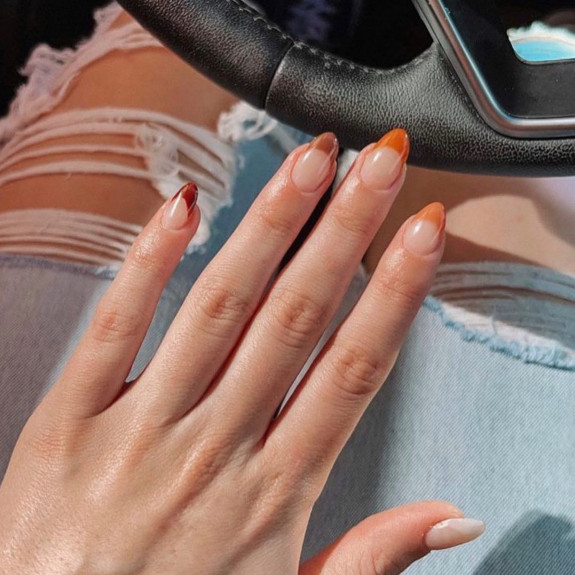 42 Best Fall Nail Trends of 2022 — Brown French Tip Nails