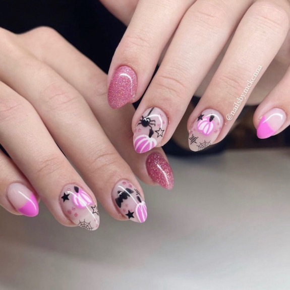 50+ Best Halloween Nails for Every Taste — Pink Halloween Nails