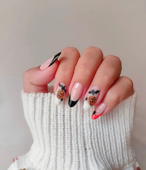 best halloween nails, halloween nails, pumpkin nails, halloween nails acrylic, spooky nails, ghost nails, halloween french tip nails, halloween nail designs, halloween nail ideas, cute halloween nails, halloween nails 2022