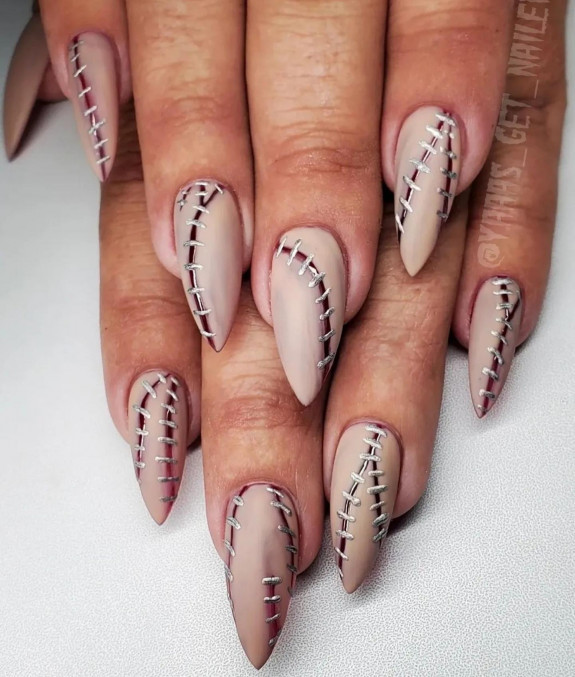 50+ Best Halloween Nails for Every Taste — Nude Stitch Nails