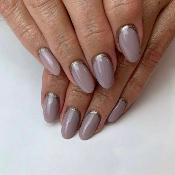 42 Best Fall Nail Trends of 2022 — Mauve Gold Cuff Nails