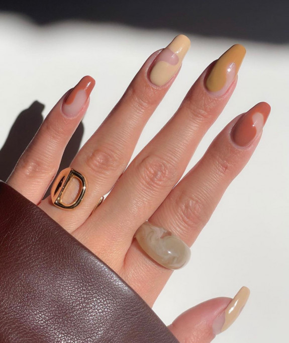 42 Best Fall Nail Trends Of 2022 — Fall Warm Toned Nails 