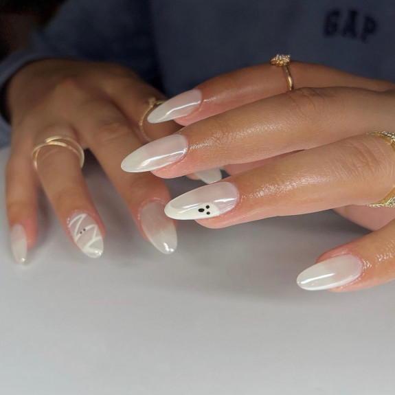 50+ Best Halloween Nails for Every Taste — Ghost Glazed Nails