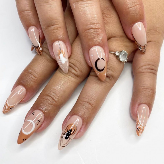 50+ Best Halloween Nails for Every Taste — Brown Halloween Nails